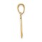 14K Yellow Gold Mile 0 Key West Mile Marker Charm Jewerly 20mm x 10mm